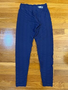 Booty by Brabants Croco Skin Seamless Leggings Navy Blue - One Size Fits Most